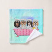 Un dub, quatre Cavalier roi Charles Spanie (Gant de toilette)