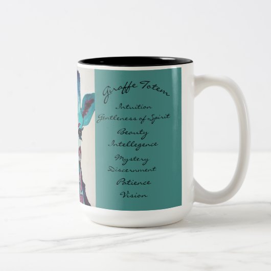 Un d'une tasse de café aimable de totem de girafe (Droit)