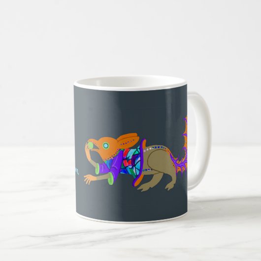 Un écureuil dans une tasse de café troglodyte médi (Devant droit)