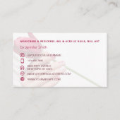 Un élégant carte de visite Nail Salon (Dos)