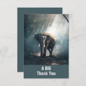 Un éléphant asiatique dans un Merci forestier écla (Devant / Derrière)