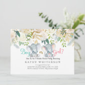 Un éléphant révèle son sexe Invitation Botanique (Debout devant)