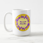 "Un en tout" blanc 15 oz de Mug (Gauche)