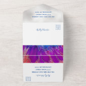 Un Encres couleur Bat mitzvah tout en une invitation (Dehors)