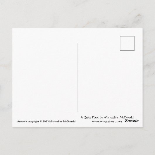 Un endroit calme - Carte postale Kitten et Spiderw (Dos)