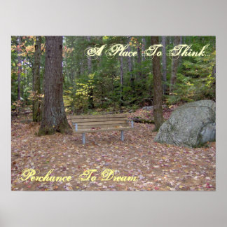 Un Endroit De Réflexion, Perchance De Rêver Poster