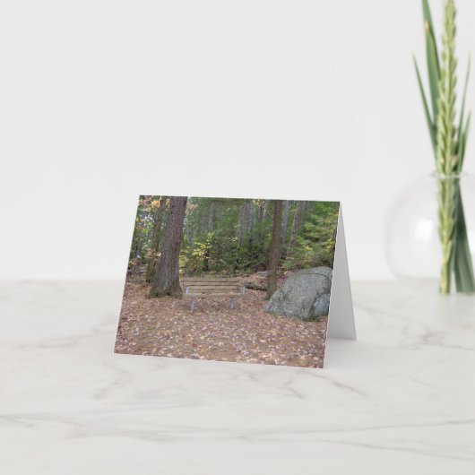 Un endroit où penser carte pour notes vierge (Devant)