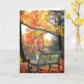 Un endroit pour reposer la carte de voeux de (Fleur jaune)