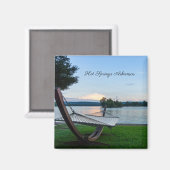 Un Endroit Pour Se Détendre Le Magnet Carré (Recto/Verso)