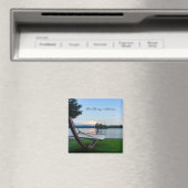 Un Endroit Pour Se Détendre Le Magnet Carré (In Situ (Lave-vaisselle))