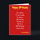 Un enfant grandfather birthday cards<br><div class="desc">grandfather birthday greeting cards by Ralph Wisden Staples for The Write Place Inc</div>
