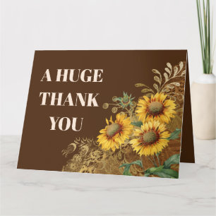Un énorme tournesol de Merci