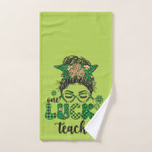 Un enseignant chanceux - Saint-Patrick (Serviette à main)