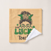 Un enseignant chanceux - Saint Patrick's Day (Gant de toilette)