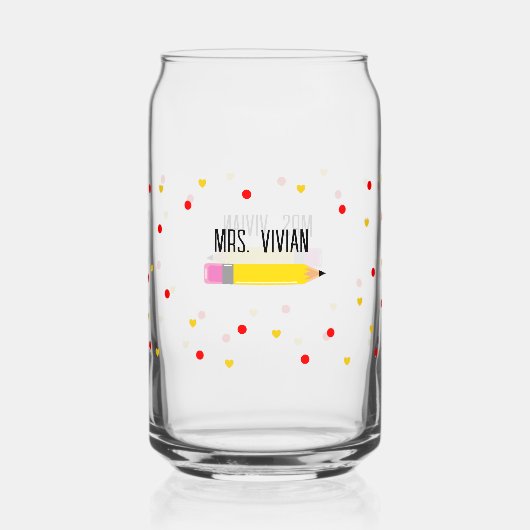 Un enseignant peut verre cadeau pour enseignant (Recto)