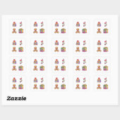 Un Ensemble De Quatre Beaux Stickers Noël 4 Pack (Feuille)