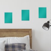 Un espace vert turquoise et riche mis en valeur pa (Chambre à coucher)