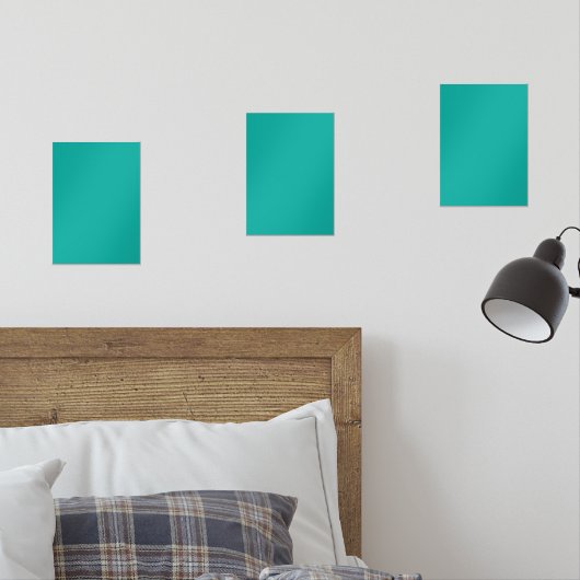 Un espace vert turquoise et riche mis en valeur pa (Chambre à coucher)