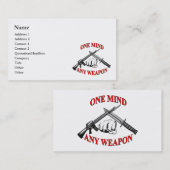 Un esprit tous cartes de visite d'arme (Devant / Derrière)