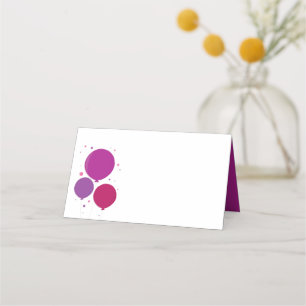 Un et amusant anniversaire violet Cartes de plac
