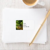 Un Étiquette de adresse de Country Creek (En situation)