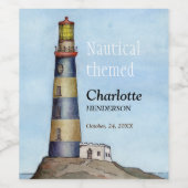 Un Étiquette de vin calme et solitaire (Étiquettes simples)