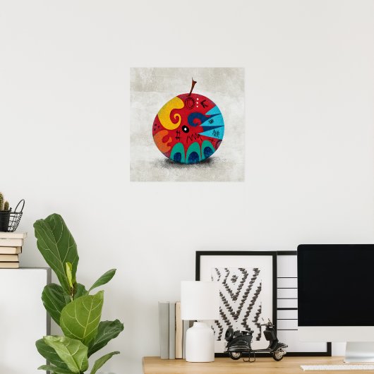 Un Étrange Poster D'Art Mur De Pomme (Bureau à domicile)