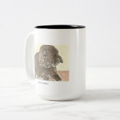 Un Étudiant de 2e année deux-tons café Mug (Devant gauche)