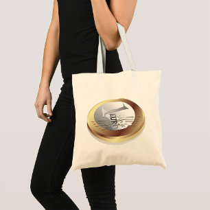 Un euro Sac fourre-tout pièce