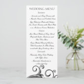 Un événement de Cravate noire - Cartes de menu (Debout devant)