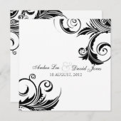 Un événement de Cravate noire - Faire-part de mari (Devant / Derrière)