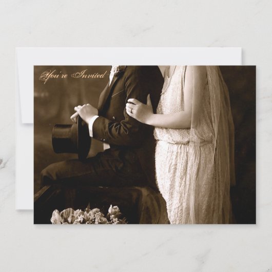 Un Faire-part de mariage des années 1920 (Devant)