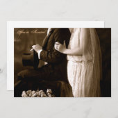 Un Faire-part de mariage des années 1920 (Devant / Derrière)