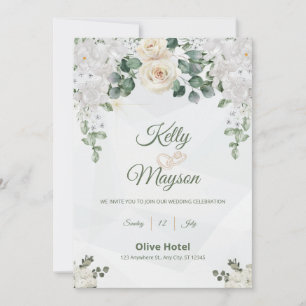 Un Faire-part de mariage Floral