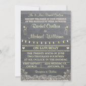 Un Faire-part de mariage rustique de Mason Jar (Devant)