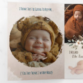 Un Faire-part de naissance délicat et humoristique (Intérieur en premier)