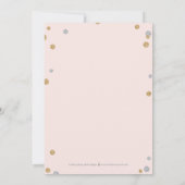 Un Faire-part de naissance photo rose (Dos)