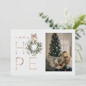 Un faste d'espoir Carte photo de Noël (Debout devant)