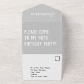 Un Fête d'anniversaire tout en une invitation (Dehors)