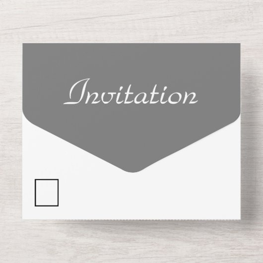 Un Fête d'anniversaire tout en une invitation (Verso)
