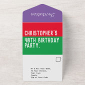 Un Fête d'anniversaire tout en une invitation (Dehors)