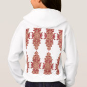 un fond noir avec un motif rouge dessus (Dos)