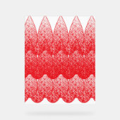 un fond rouge et blanc avec beaucoup de points (Recto)