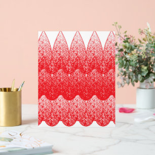 un fond rouge et blanc avec beaucoup de points