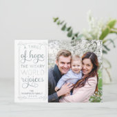 Un frisson d'espoir Weary World Rejoices Carte pho (Debout devant)