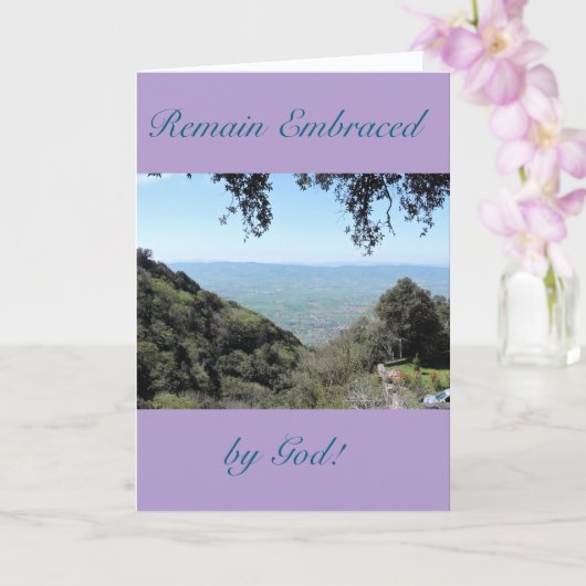 Un gage d'amour, de foi et d'encouragement, carte (Orchidée)