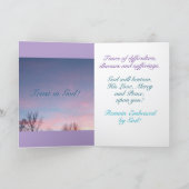 Un gage d'amour, de foi et d'encouragement, carte (Intérieur)