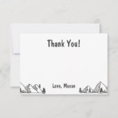 Un garçon de Carte de remerciements sauvage et ext (Devant)