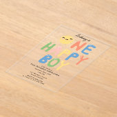 Un garçon heureux Invitation d'anniversaire 1er An (Poser)