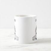 Un gardien de hockey sur glace Illustré Mug (Centre)